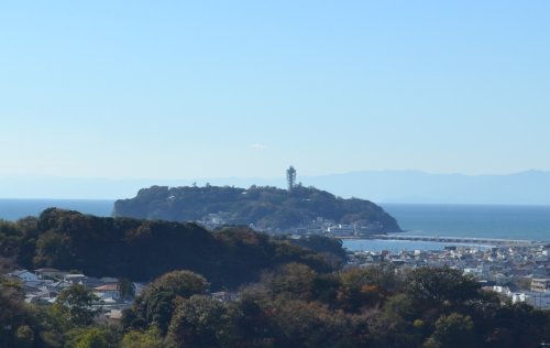鎌倉山から江ノ島