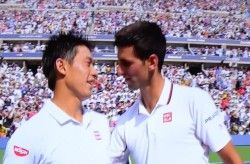 全米オープンテニス シングルス準決勝 錦織圭がジョコビッチに勝利