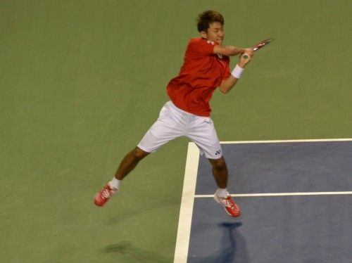 デビスカップのワールドグループの1回戦で日本チームがフランスに敗退