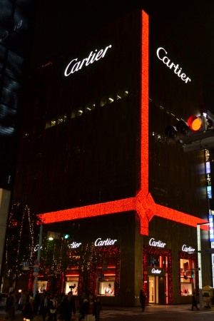 銀座カルティエのイルミネーション