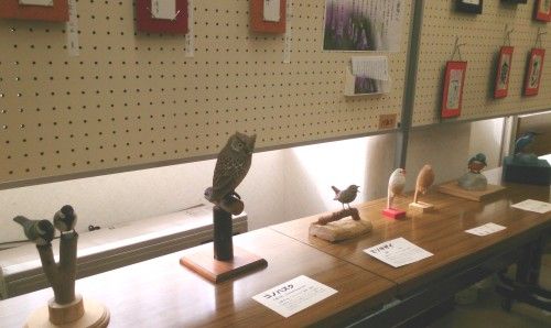 バードカービングの作品展 自由が丘の女神祭り