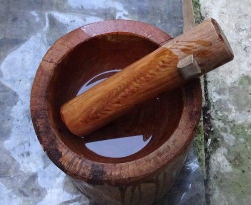 年末の餅つき