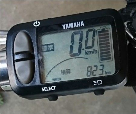 ヤマハのスポーツタイプの電動アシスト自転車 PAS VIENTA5 PA26V 9ヶ月ほどで823KM走行