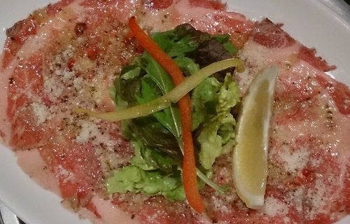 自由が丘のイベリコ豚のしゃぶしゃぶのお店「どんぐり」 イベリコ豚のカルパッチョ