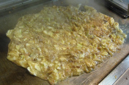 もんじゃ焼きの作り方