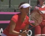 フェドカップ ワールドグループ・プレーオフ 日本対スペイン戦 土居美咲