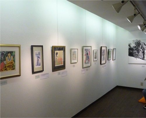 朝香伝統木版画教室の作品展が今日から銀座の渋谷画廊で開催