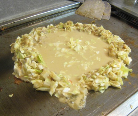 もんじゃ焼きの作り方