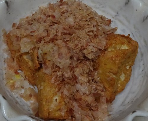 お家で豆腐から自家製厚揚げ作り