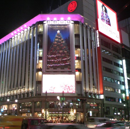 銀座三越 クリスマスイルミネーション
