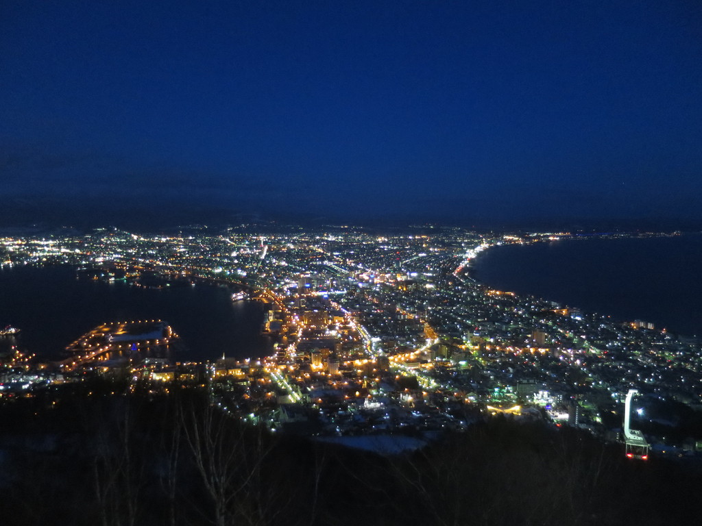 函館の夜景 函館山ロープウエイ 北海道 津田千枝 ブログ
