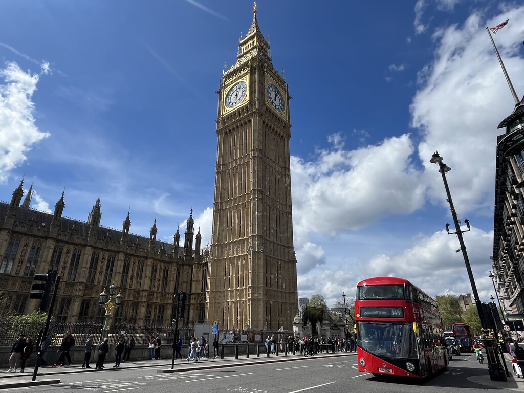 ロンドン街中散策 2024（ビッグベン・大英博物館エジプト・Uber