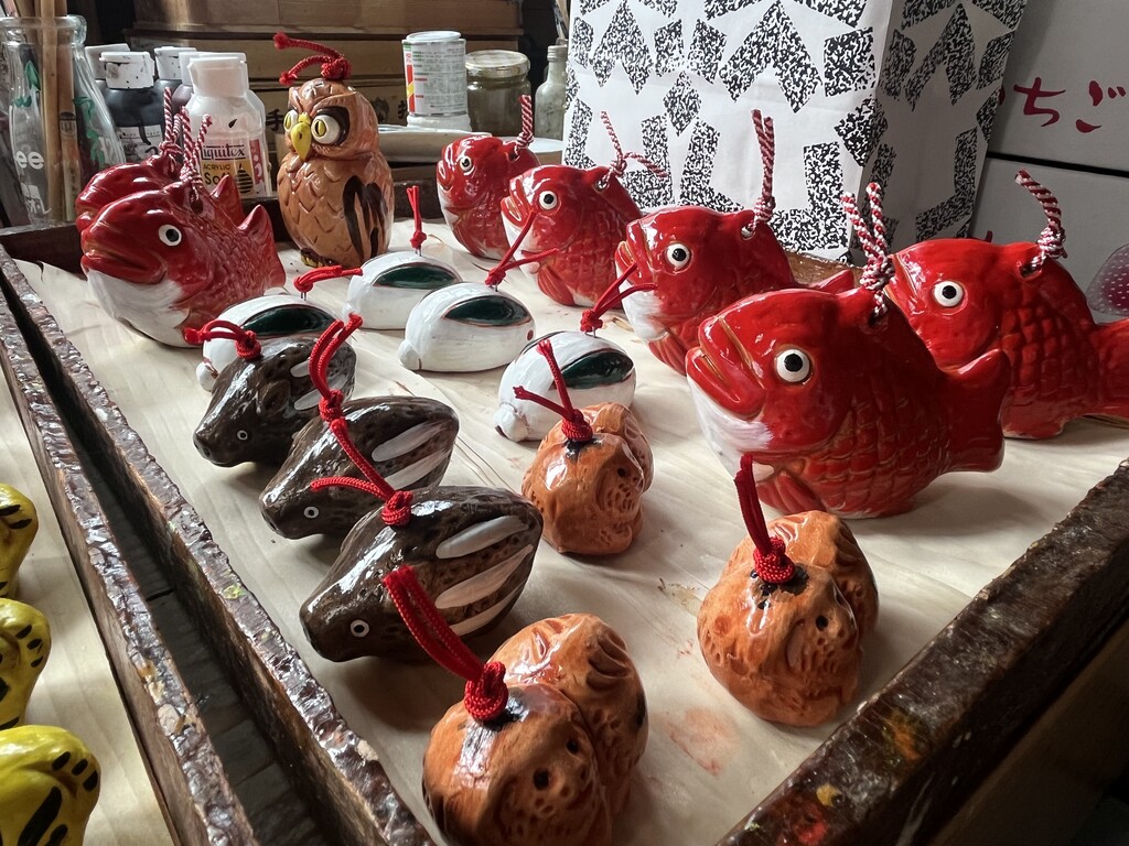 広島伝統工芸 宮島おすすめ土産：竹井奎子氏の手作りの宮島土鈴（越智