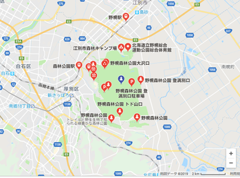 野幌森林公園地図