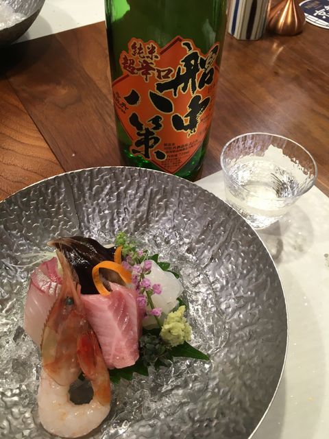 写真22 お造りと船中ひやおろし