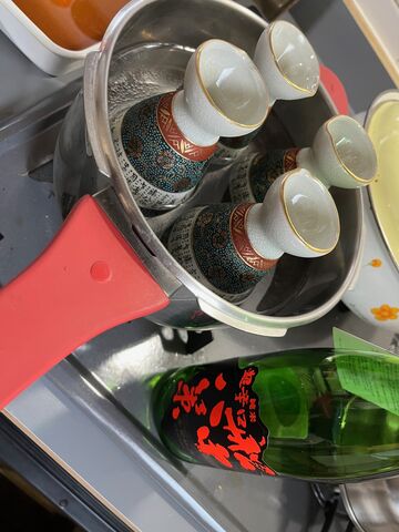 写真16 船中八策の湯煎