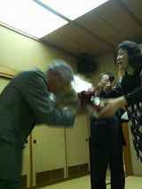 2009.1.21花束贈呈
