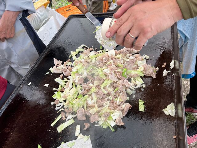 写真19 焼きそば作り途中