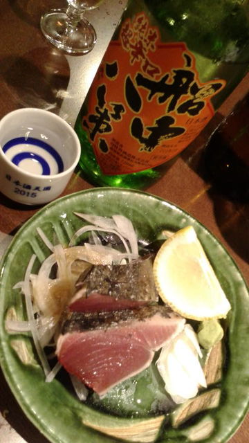 (8)船中ひやおろしと鰹の塩タタキ