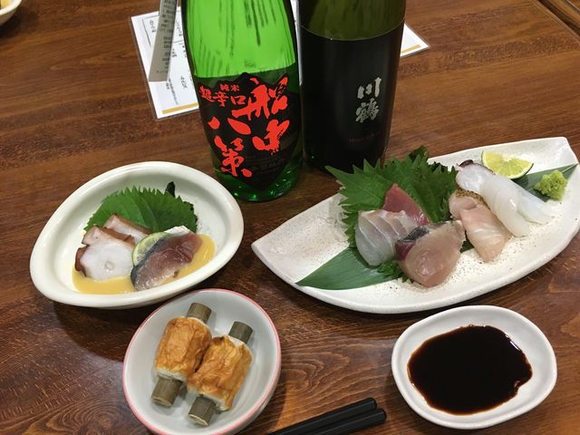 写真4 船中八策と川鶴と料理