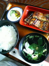 2009.1.26鰻蒲焼き定食
