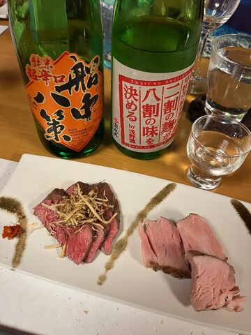 写真7 船中ひやおろし、二割八割、あかうし、四万十豚
