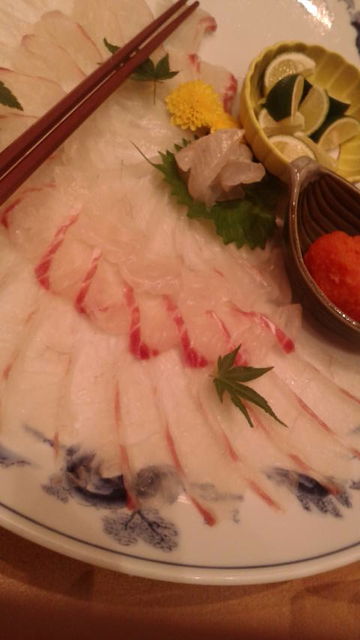 (13)鯛の薄造り