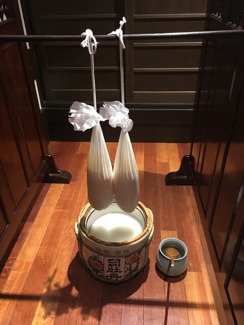 写真11 袋吊り今搾り!