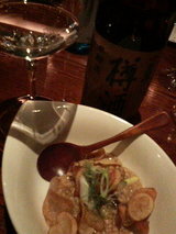 2009.2.25樽酒とフォアグラ