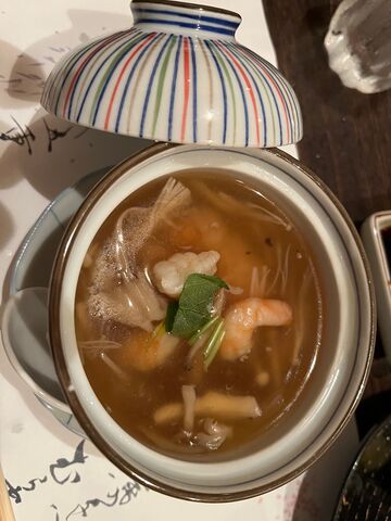 写真7 饅頭餡かけ