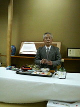 真辺さんに乾杯!