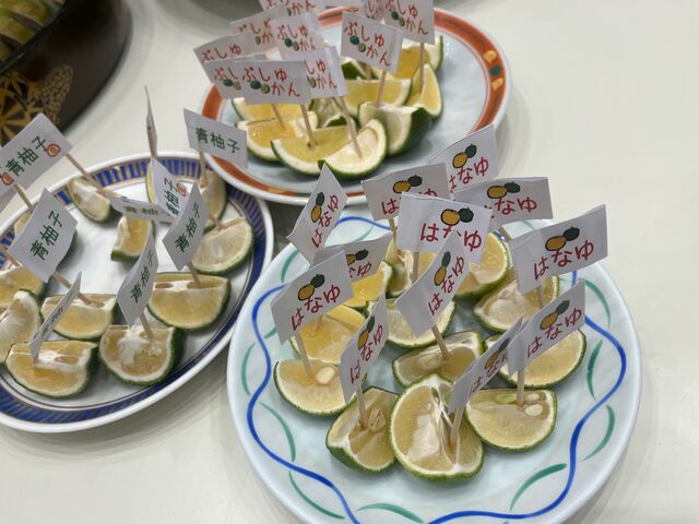 写真35 利き酢みかん