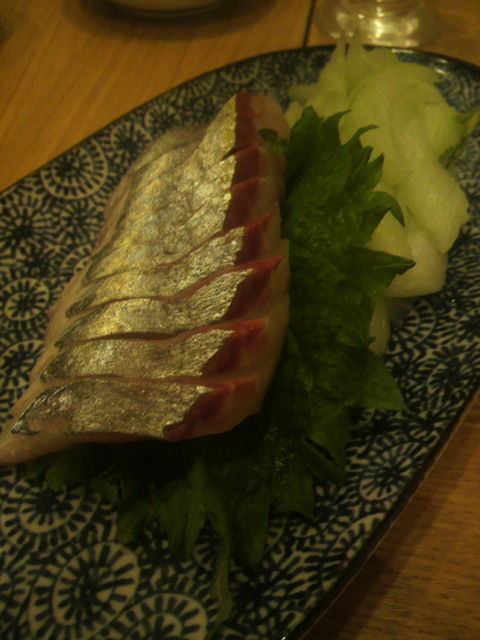 (5)シマアジの刺身