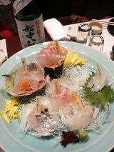御造里と船中ひやおろし