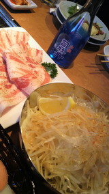 司牡丹と焼肉