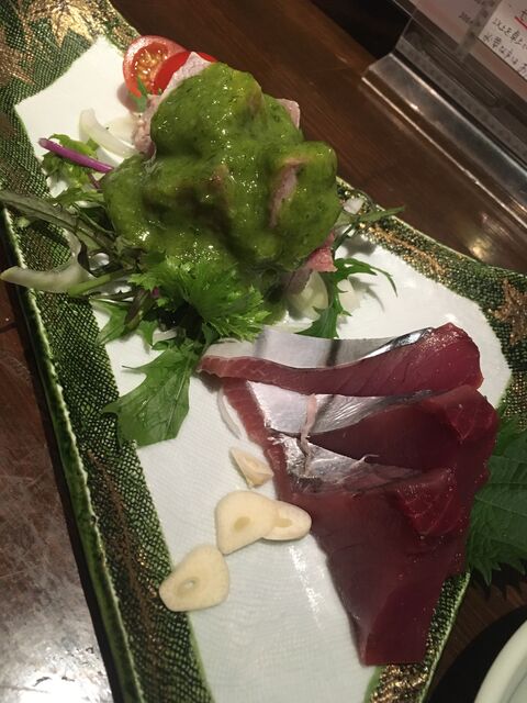 写真6 鰹刺身とブリぬた