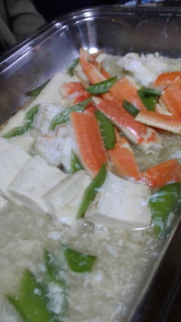 (18)蟹と豆腐料理