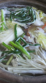 野菜と伊勢海老鍋
