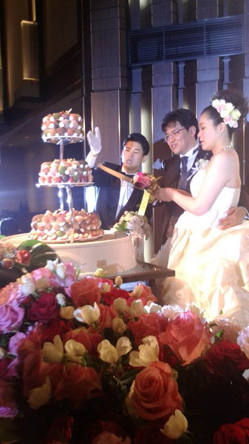 (15)ウェディングケーキ入刀