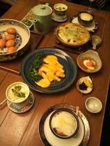 茶卵料理ズラリ