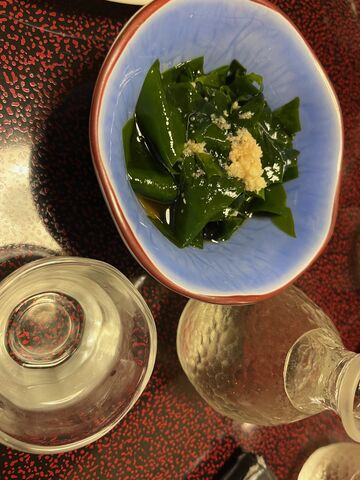 写真5 生ワカメ酢と船中しぼりたて