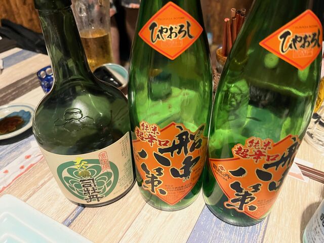 写真17 黒金屋・船中ひやおろし、スッカラカン