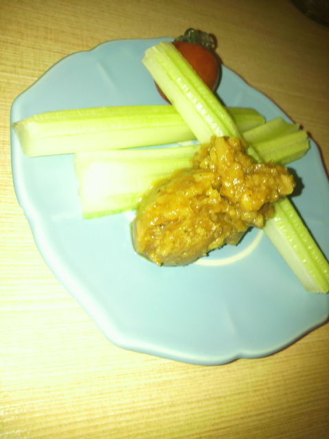 セロリに自家製味噌