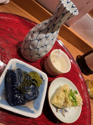 写真7 茄子煮浸し、ポテトサラダ