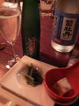 「花と恋して」と前菜