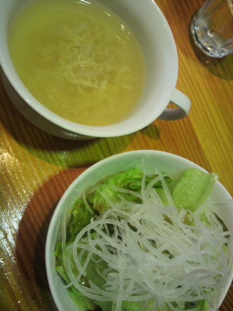スープとサラダ