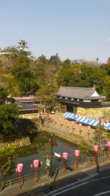 (7)3階からの高知城