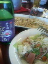 懇親会お料理と土佐牡丹酒