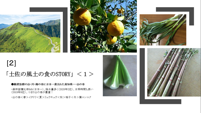 写真7 土佐の風土の食のSTORY
