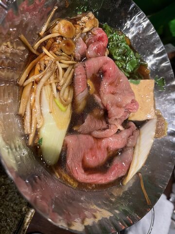 写真15 すき焼きグツグツ